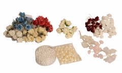 47 Dekorativni biseri, cvetići za kićenje   